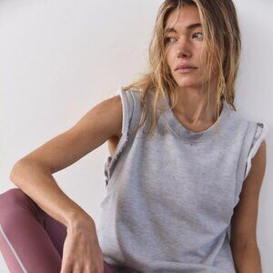 NWOT FREE PEOPLE MOVEMENT FLUTTER TANK GRAY MEDIUM